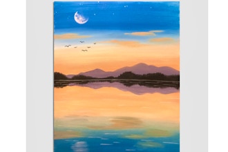 Paint Nite: Moonrise Mountains